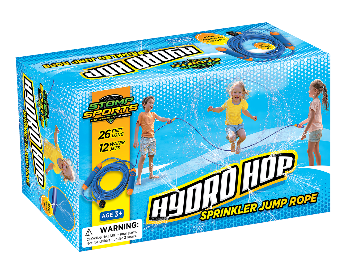 スポーツトイ・アクショントイ FREE SOLO / onedrop Stomp Sports Hydro Hop Sprinkler Jump Rope – 26 Ft Water Jump Rope