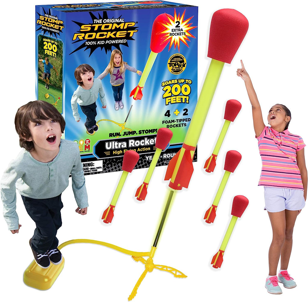 With sound, on sale 2 pedal rockets and solid launch tower rocket launchers toys