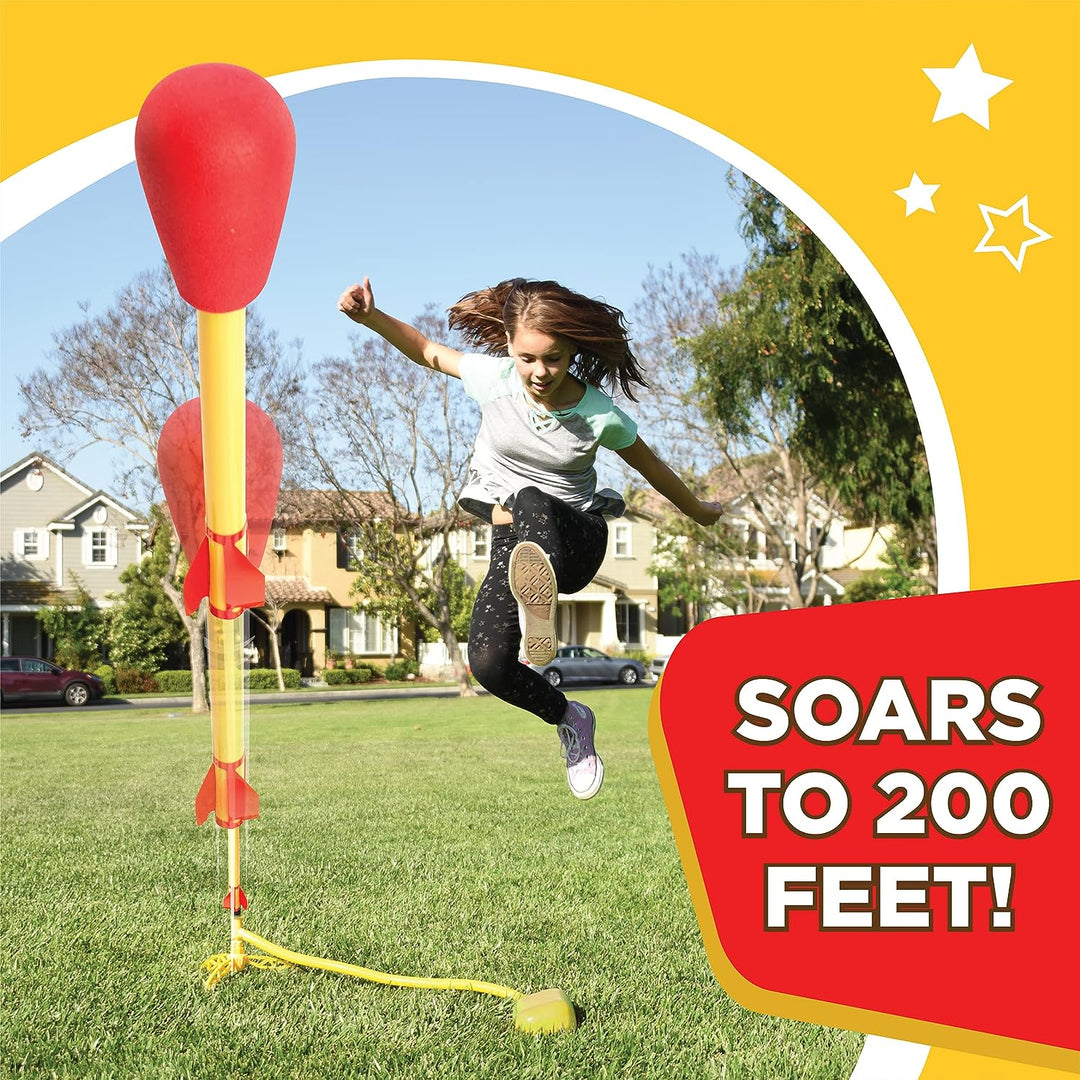 Stomp Rockets Sparkly Stomp Rocket® The Original Ultra Rocket Launcher- 6 Rockets!