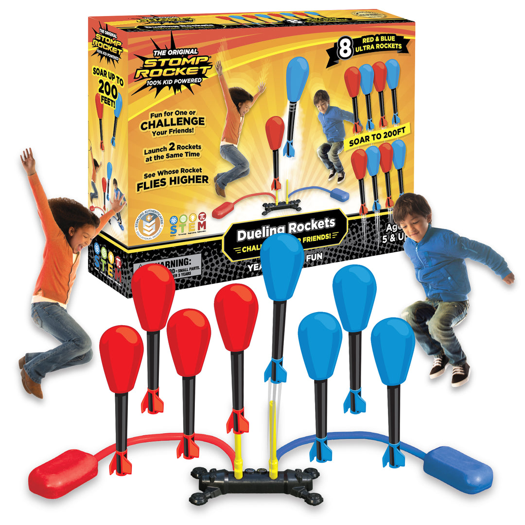 Stomp Rocket<sup>®</sup> Dueling Rockets - with 8 Rockets!