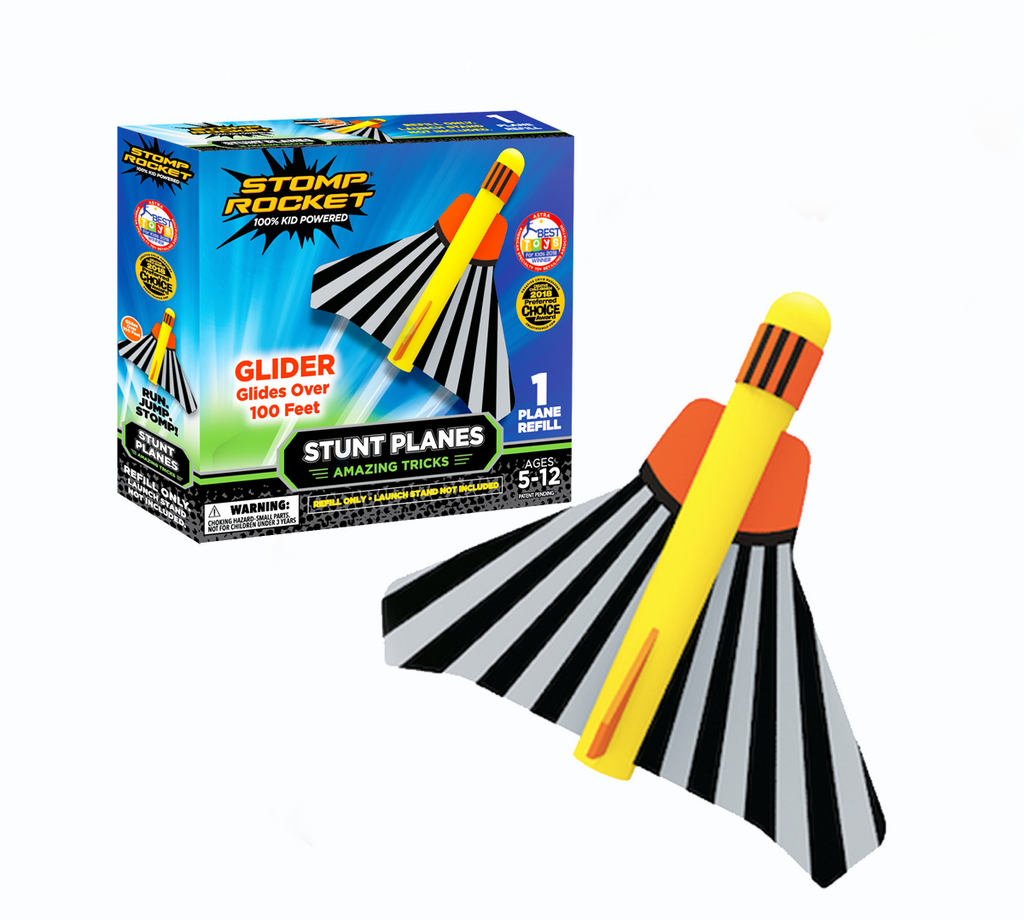 Stomp Rocket Original Stunt Plane Refill 1 Glider Plane Only