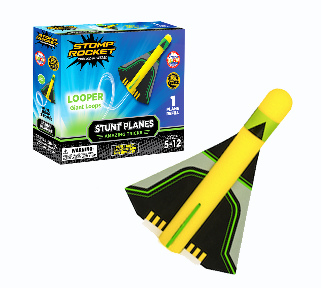 Stomp Rocket Original Stunt Plane Refill 1 Looper Plane Only