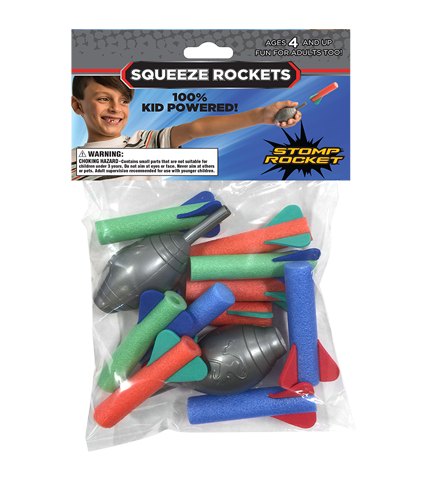 The original Stomp Rocket, squeeze rockets, hand held rockets , stomprocket, kids toys, nerf toys